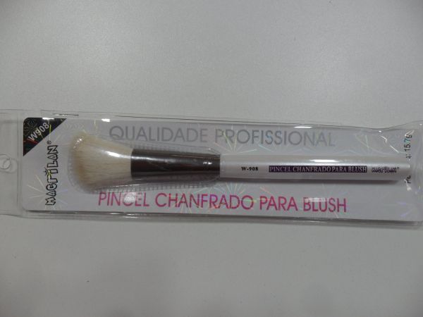 Pincel Chanfrado para Blush Profissional - Macrilan